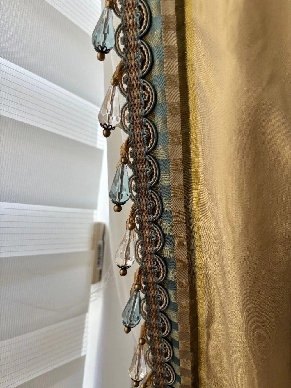 Silk drapes